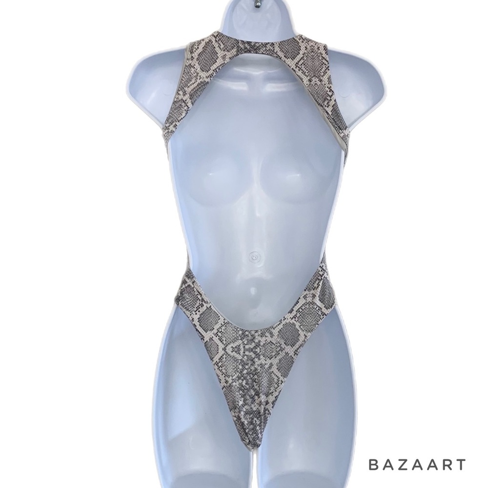 Frankies Bikinis Coastline Python One Piece Bikini - Picture 5 of 7
